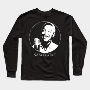 Sam Cooke black and white Long Sleeve T-Shirt